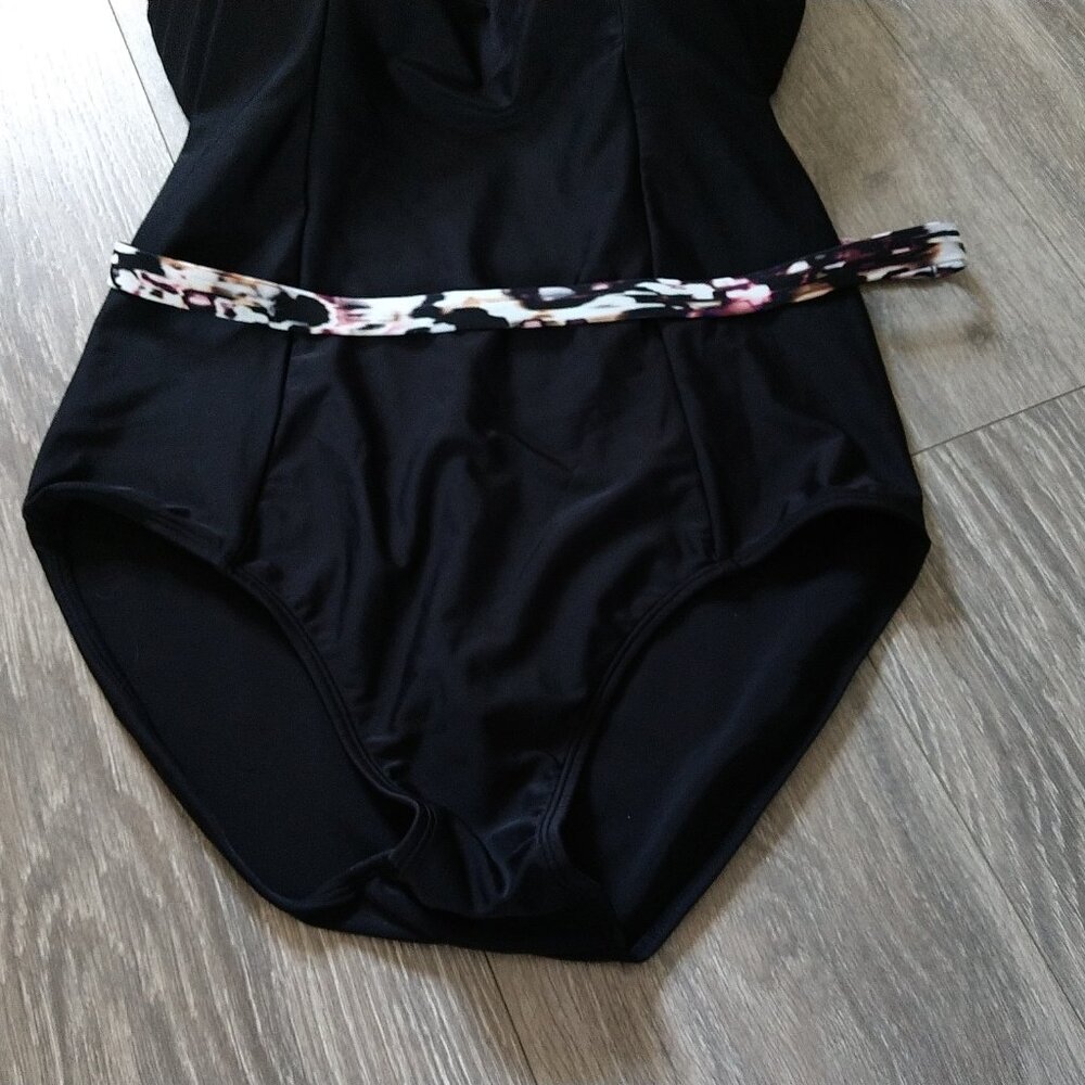 NWOT Panache Swim Florentine Sweetheart Belt Detail One Piece Swimsuit - Picture 4 of 13